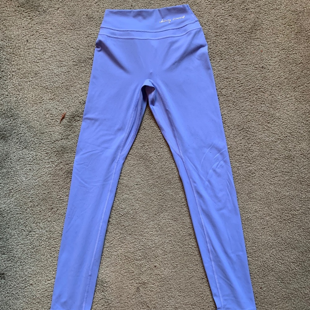 Whitney Simmons x Gymshark blue leggings!